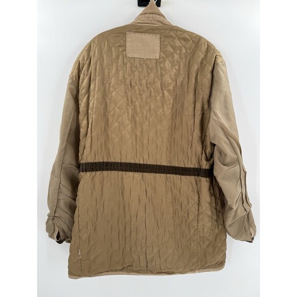 Vintage ORVIS Tan Field Barn Work Coat Jacket Men’s Quilted Interior See Descrip - Picture 12 of 15